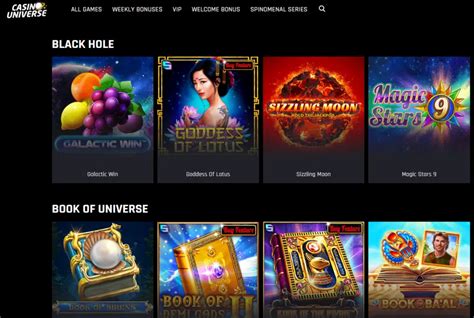 Universegame casino bonus